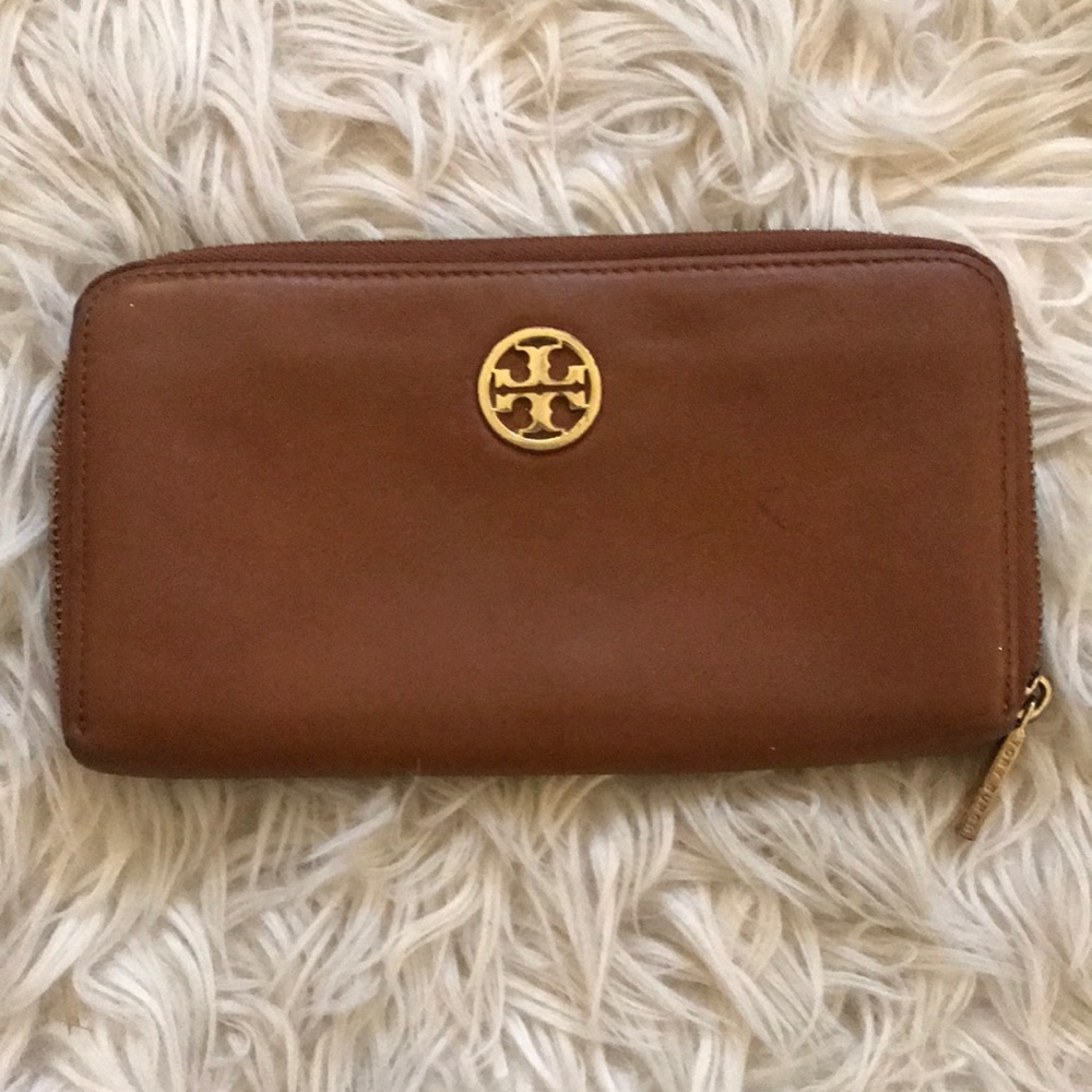 Tory Burch Full-Size Brown Leather Wallet